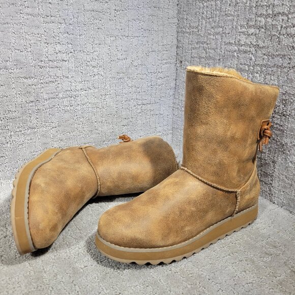 Skechers Keepsakes 2.0 Women's Size 8 US Brown Pull on Winter Boots 44932 - Picture 10 of 10
